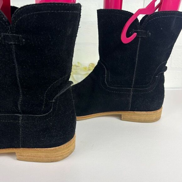 Splendid Womens Chelsea Boots size 10 leather Suede Black - Picture 6 of 15